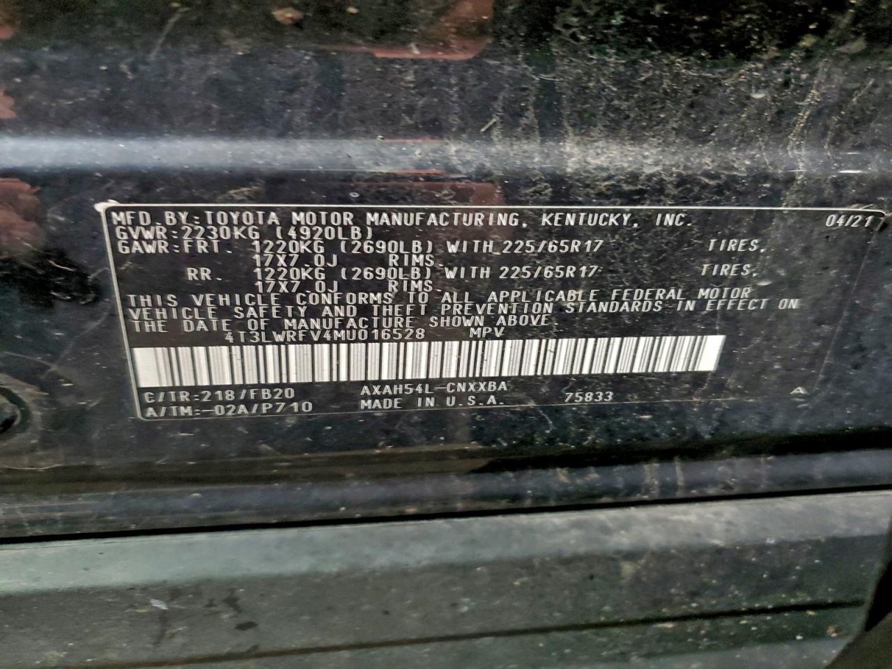 2021 TOYOTA RAV4