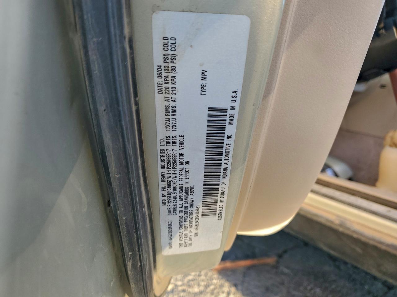2005 SUBARU Legacy