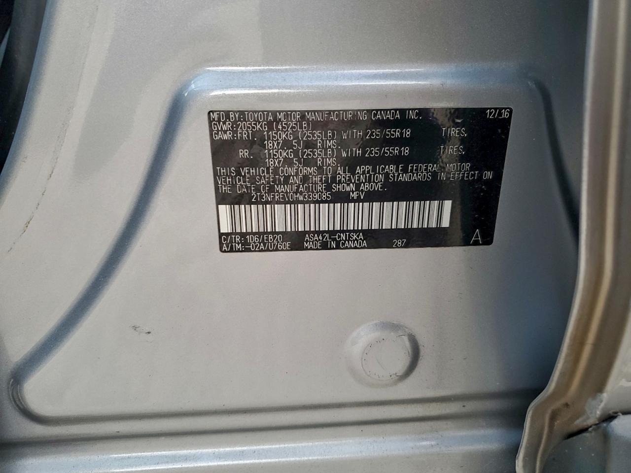2017 TOYOTA RAV4
