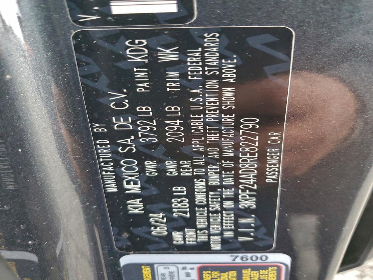 2024 KIA FORTE