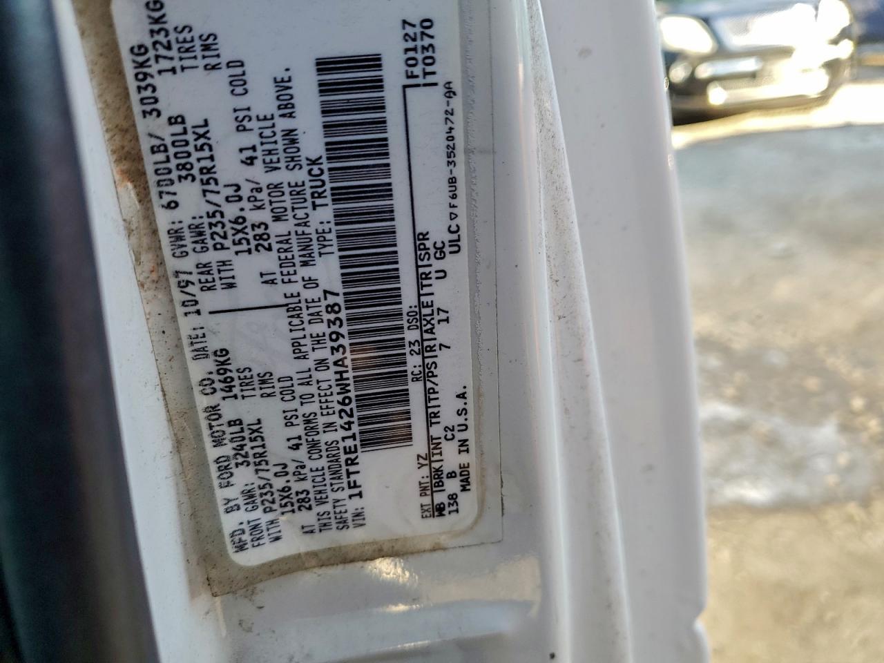 1998 FORD ECONOLINE