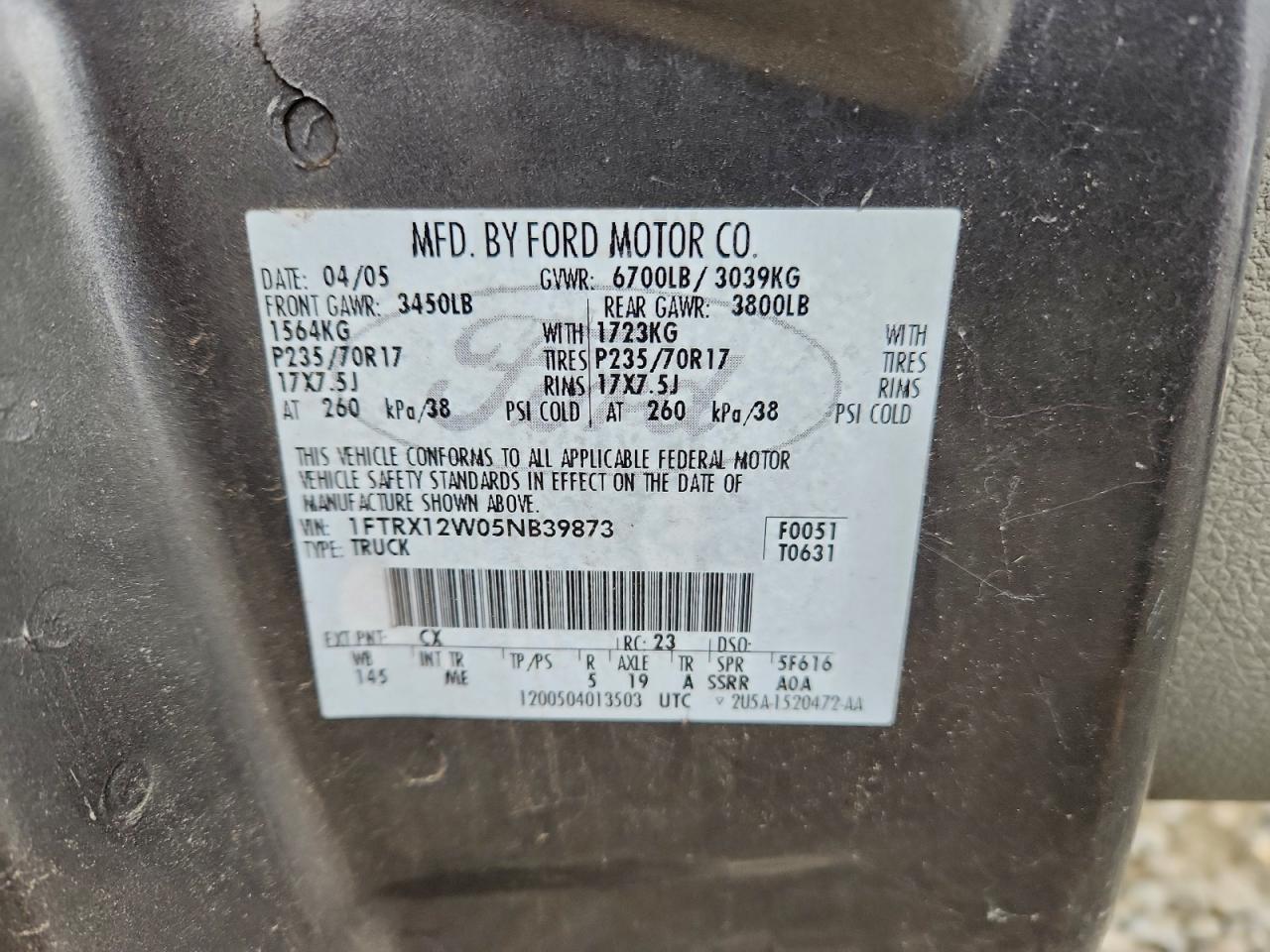 2005 FORD F-150