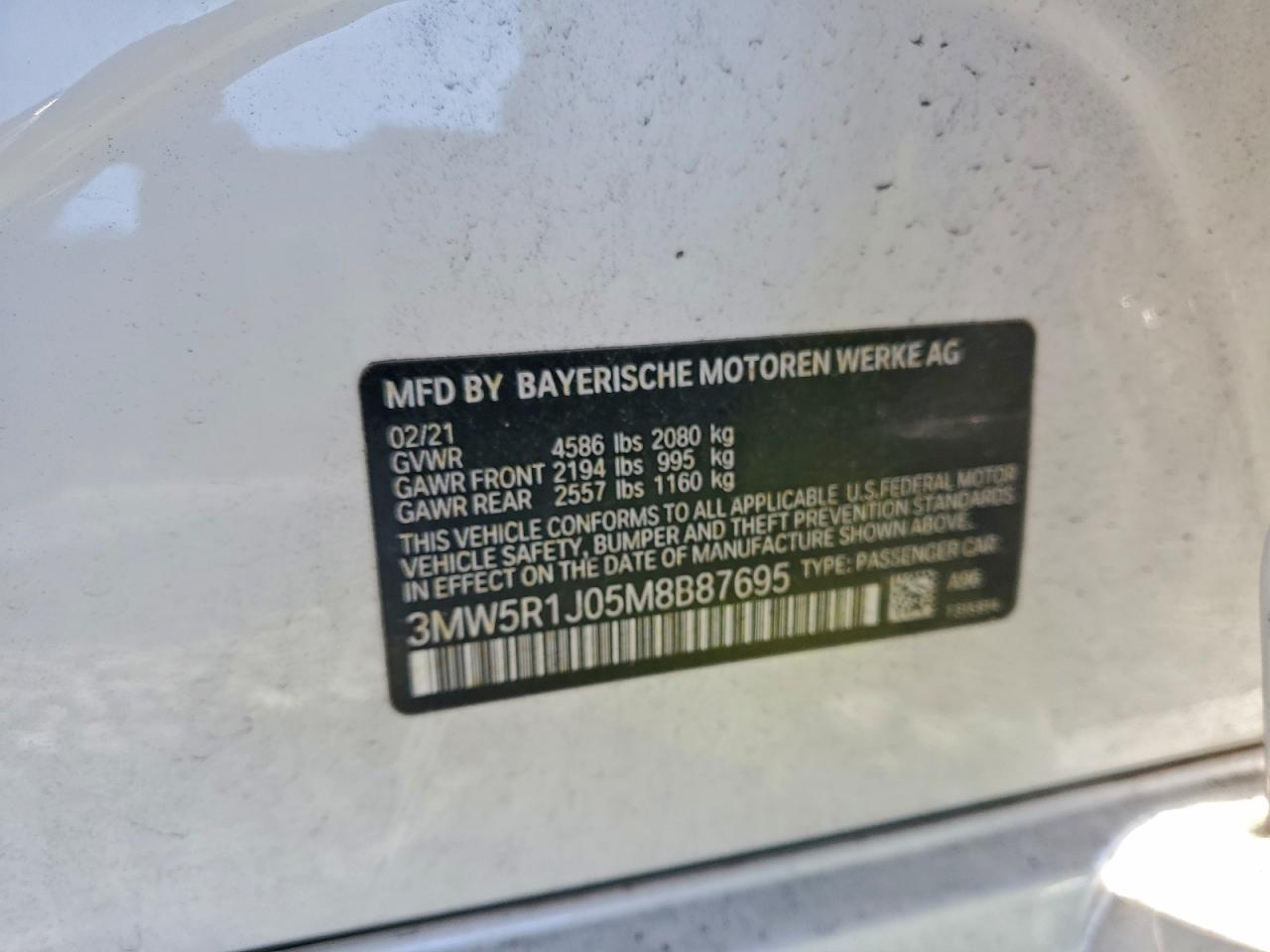 2021 BMW 3 SERIES