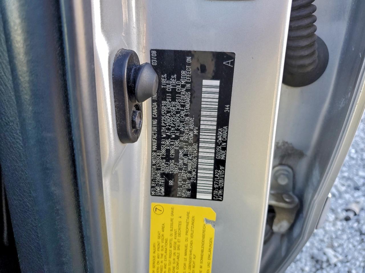 2009 LEXUS RX 350