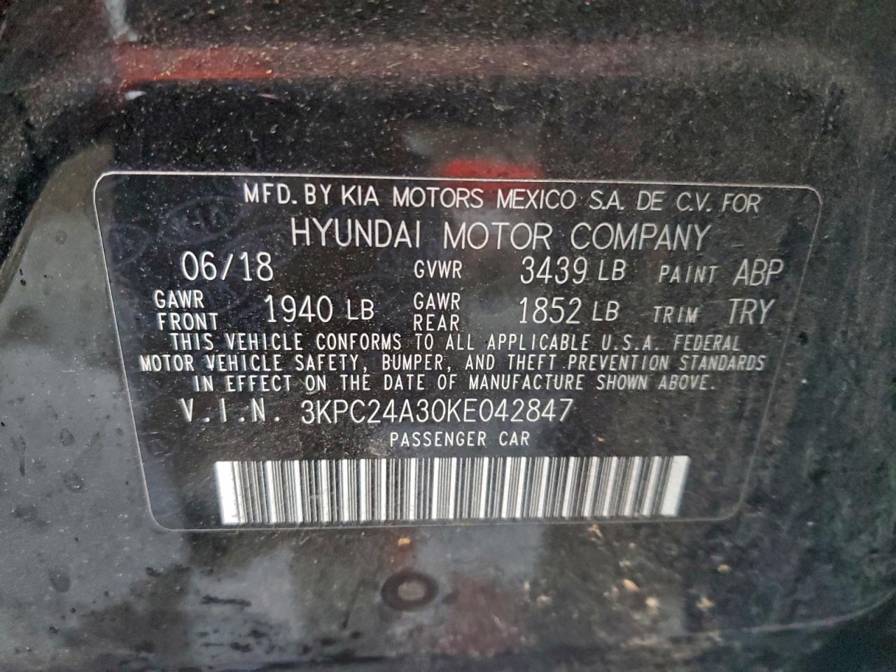 2019 HYUNDAI ACCENT