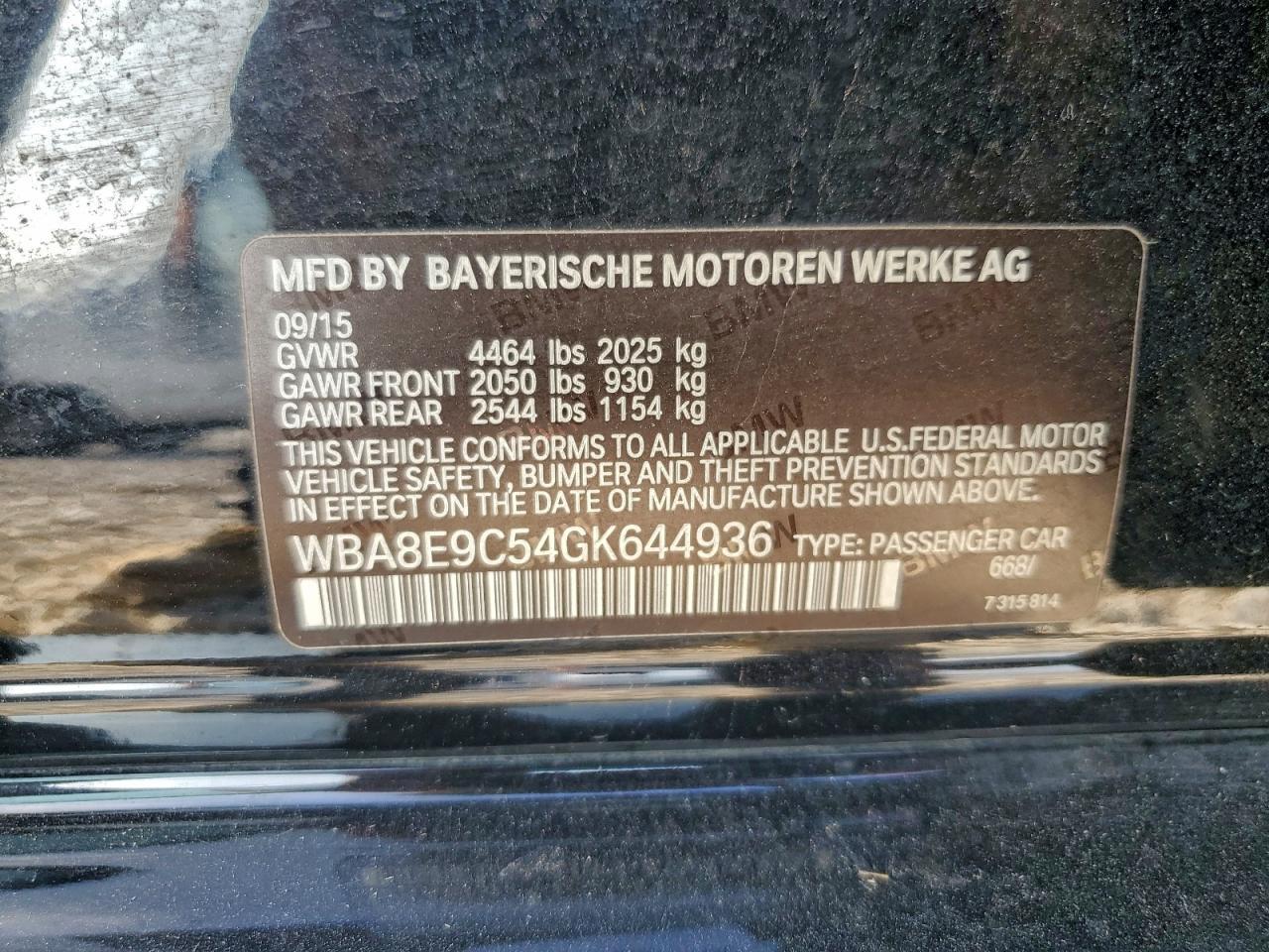 2016 BMW 3 SERIES