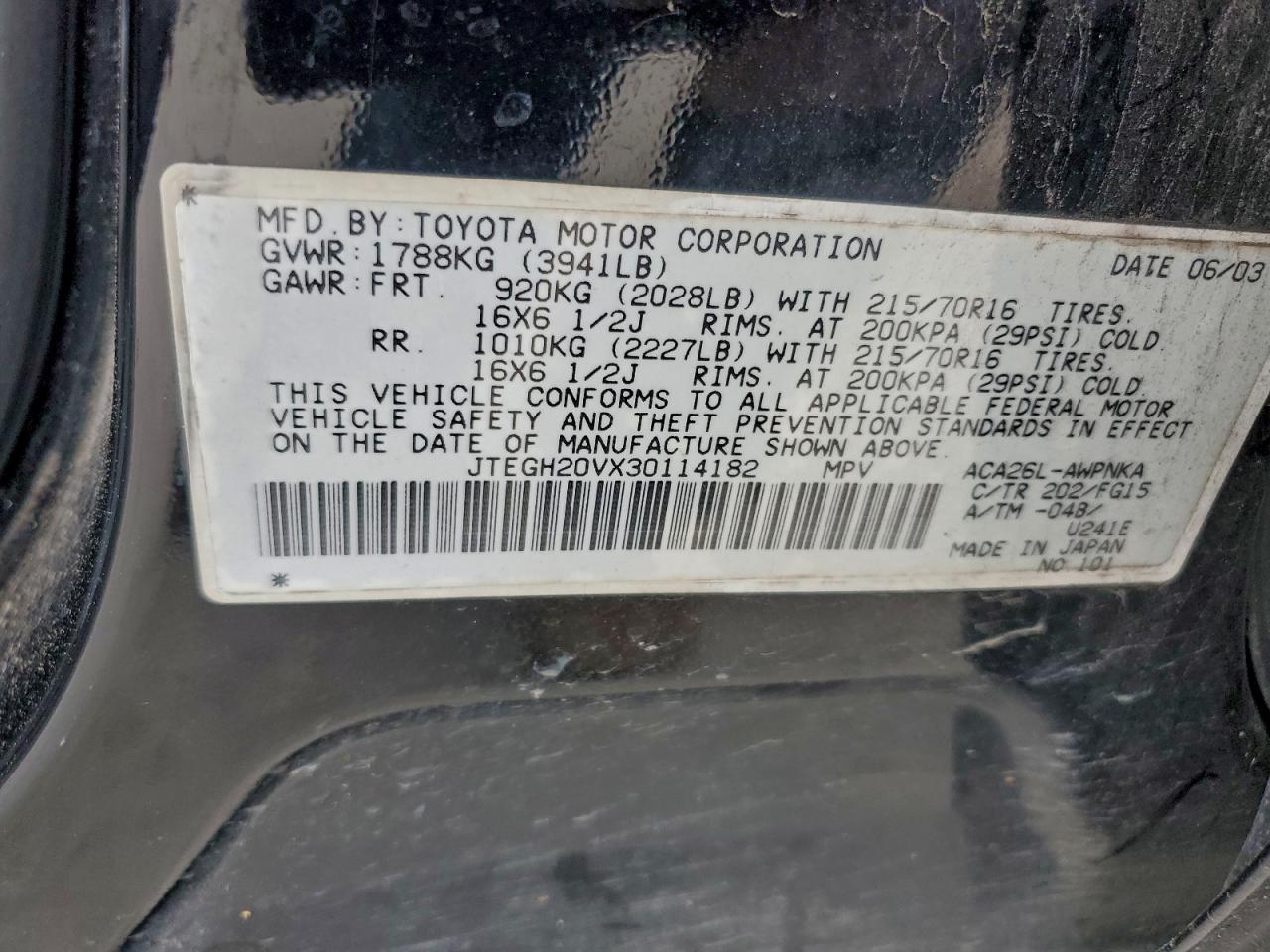 2003 TOYOTA RAV4