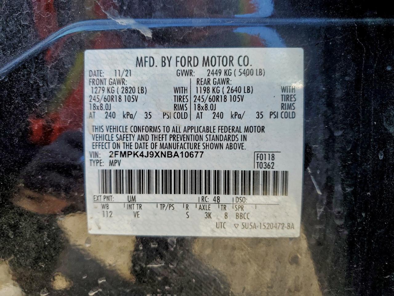 2022 FORD EDGE