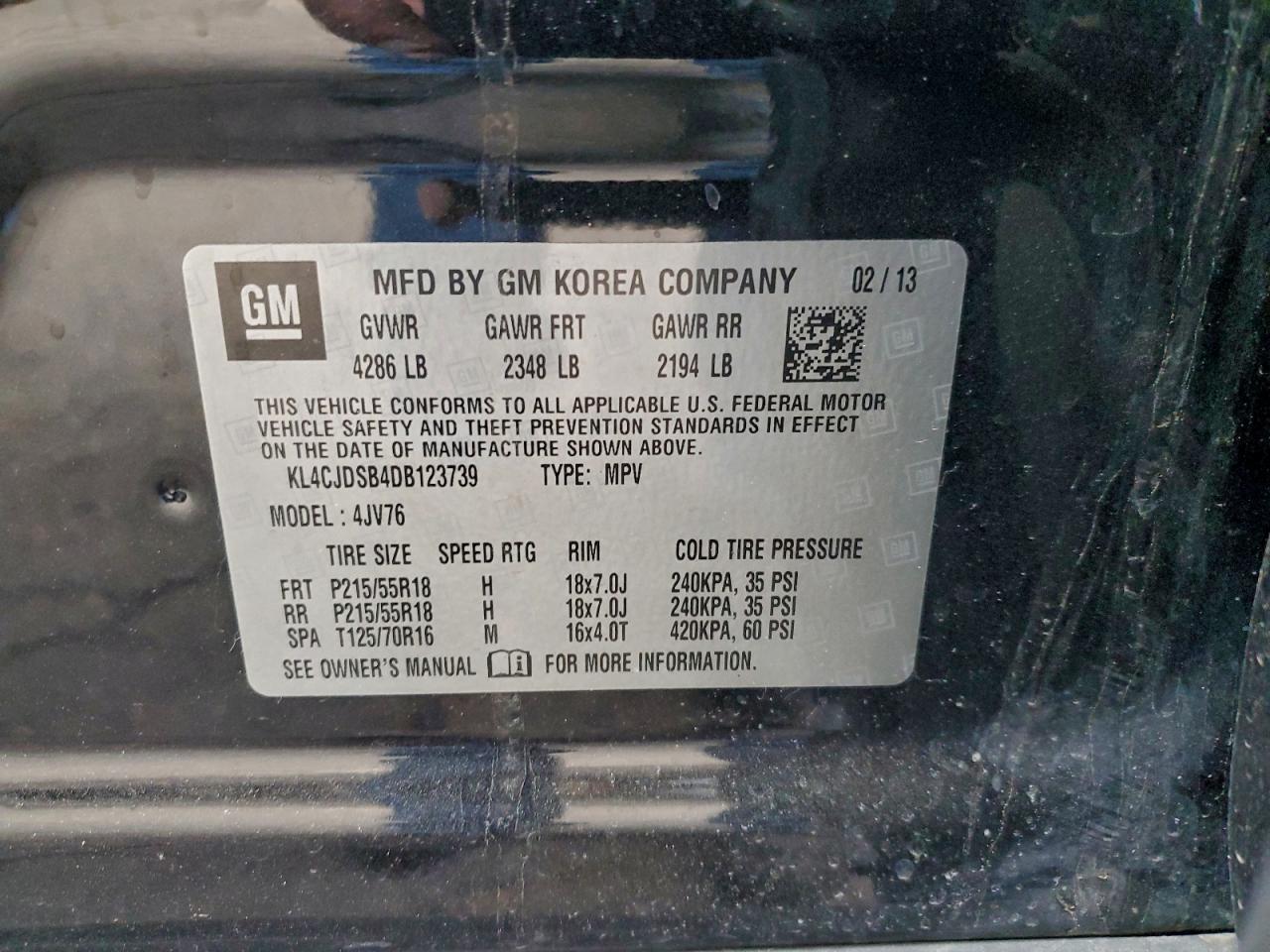 2013 BUICK ENCORE
