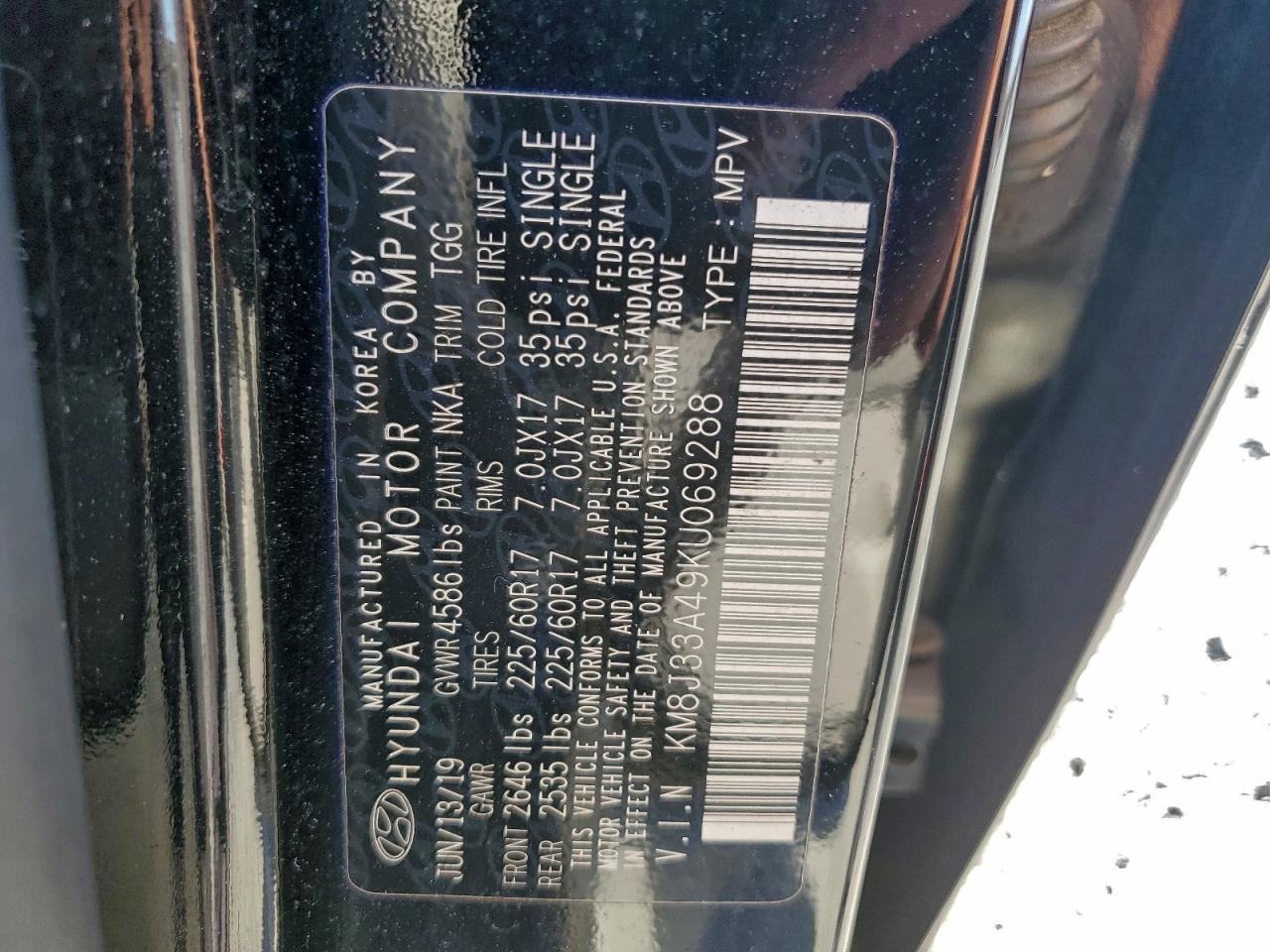 2019 HYUNDAI TUCSON