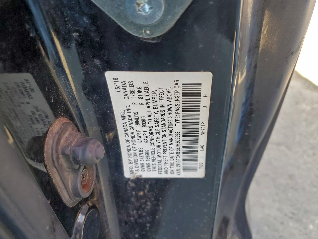 2018 HONDA CIVIC