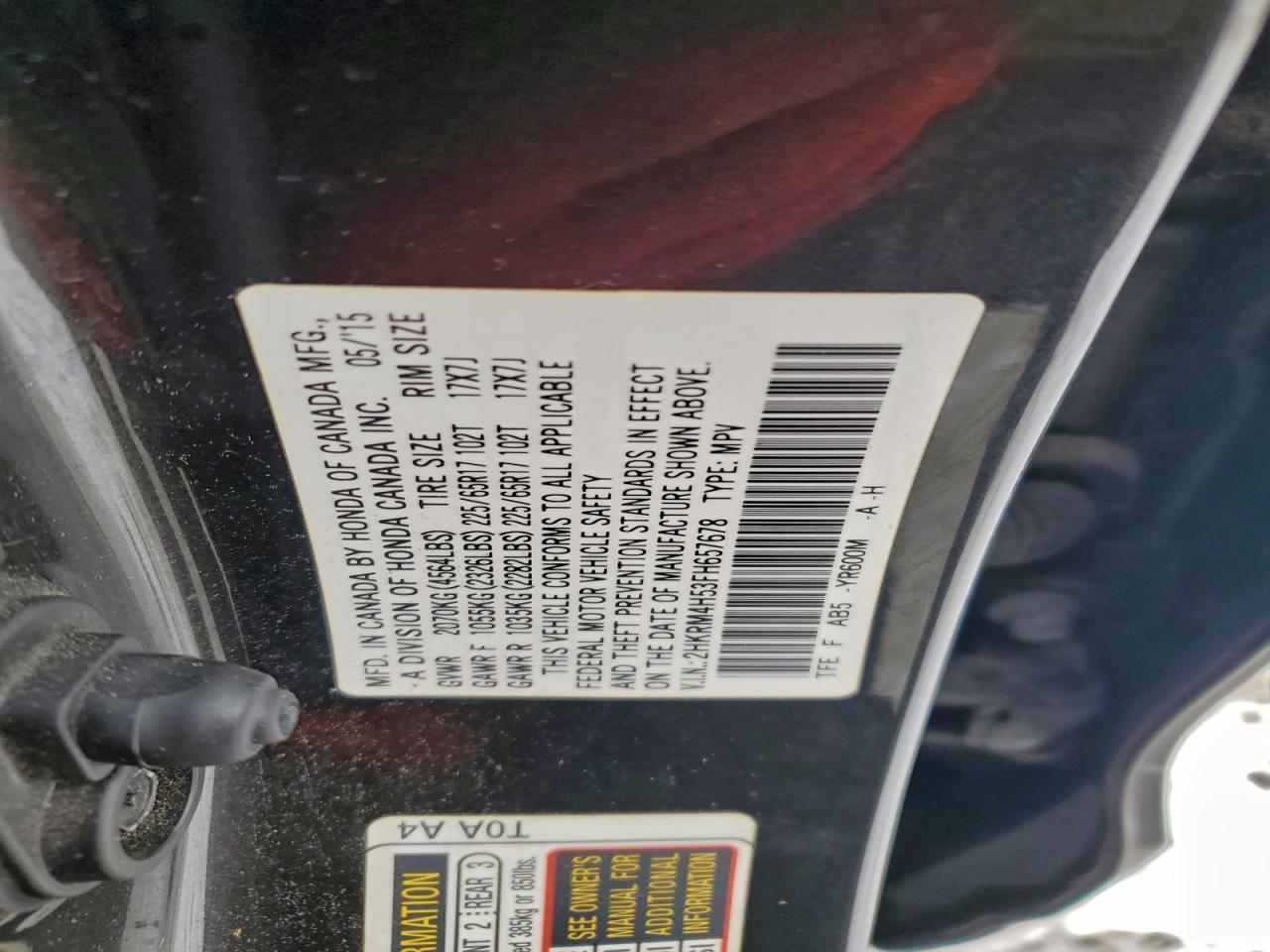 2015 HONDA CR-V