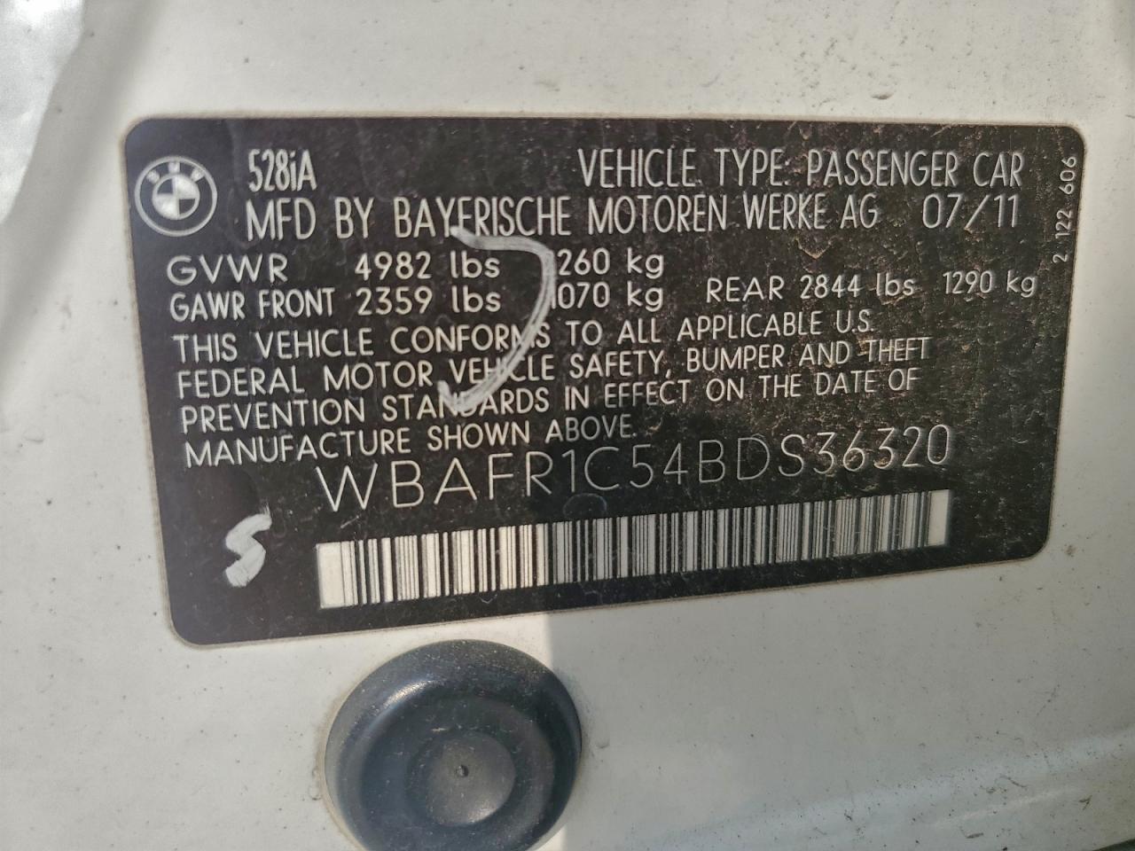2011 BMW 5 series