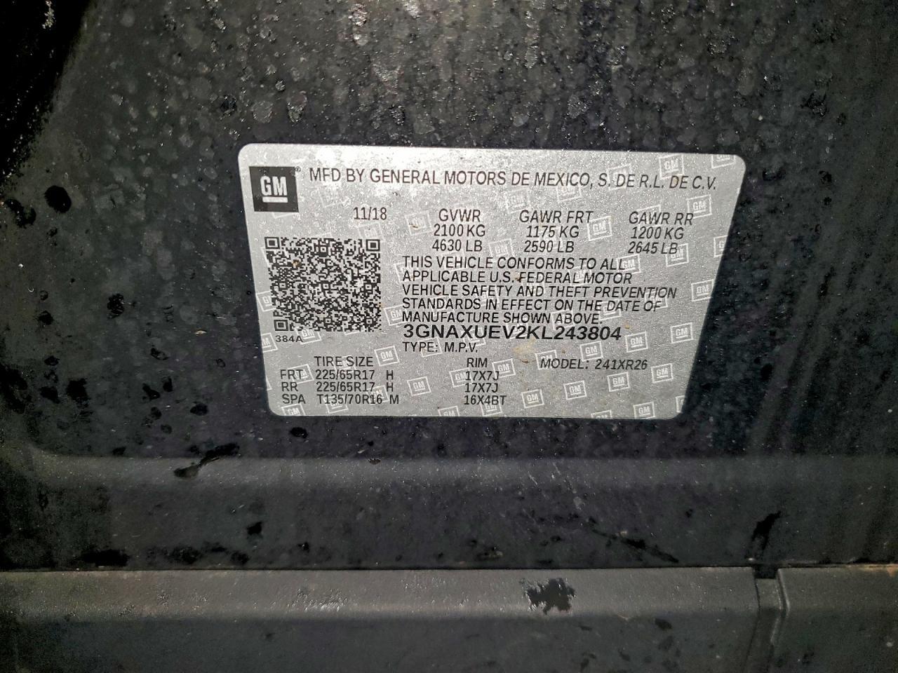 2019 CHEVROLET EQUINOX