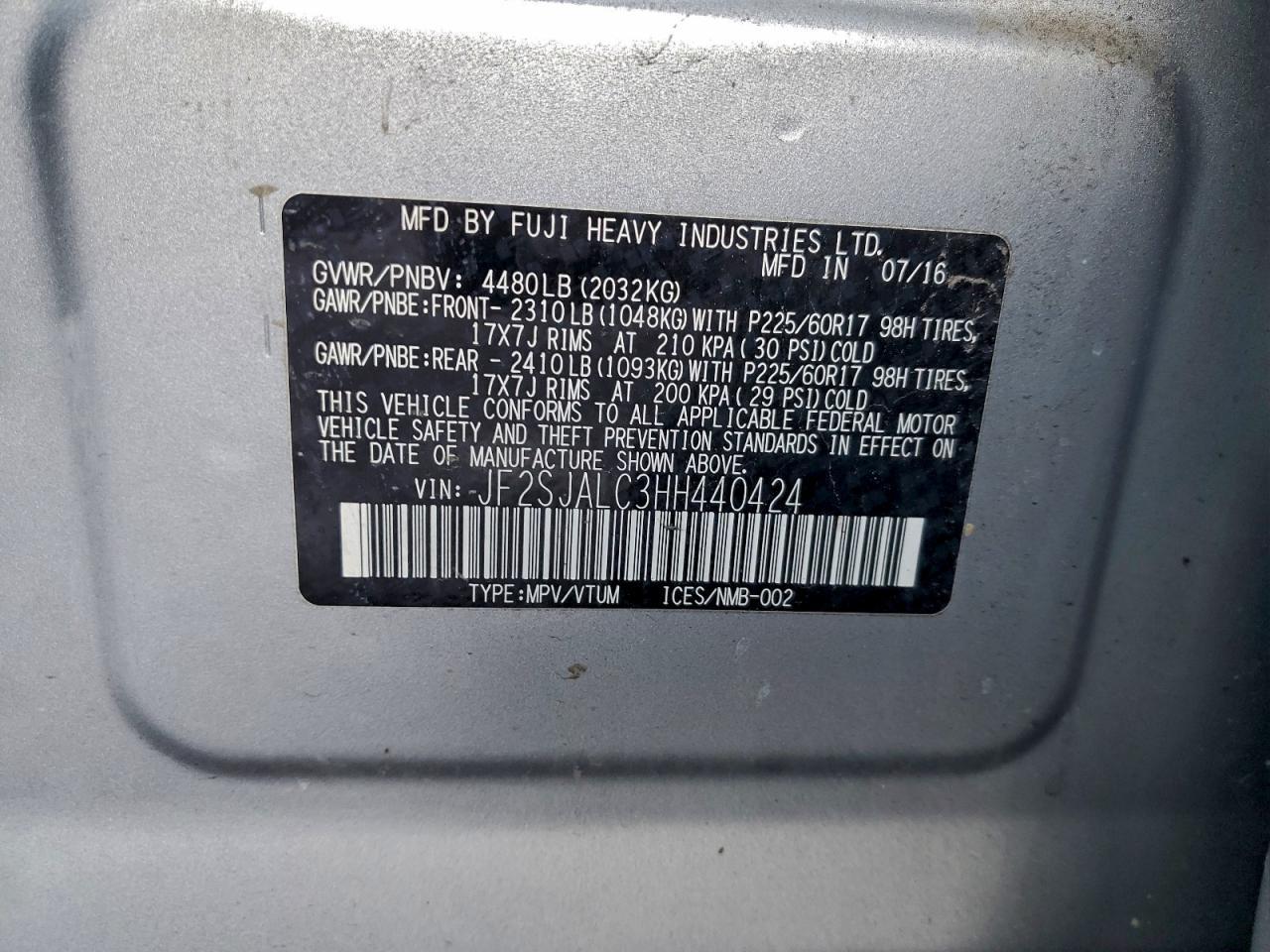 2017 SUBARU FORESTER