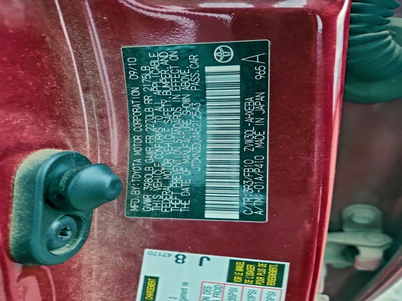2010 TOYOTA PRIUS