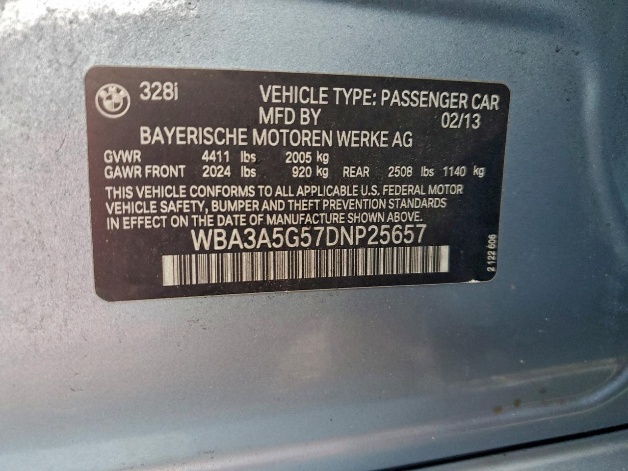 2013 BMW 3 SERIES