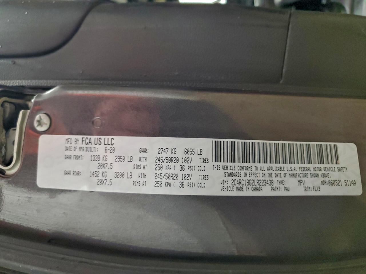2020 CHRYSLER Pacifica