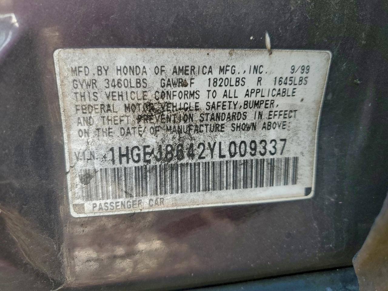 2000 HONDA CIVIC