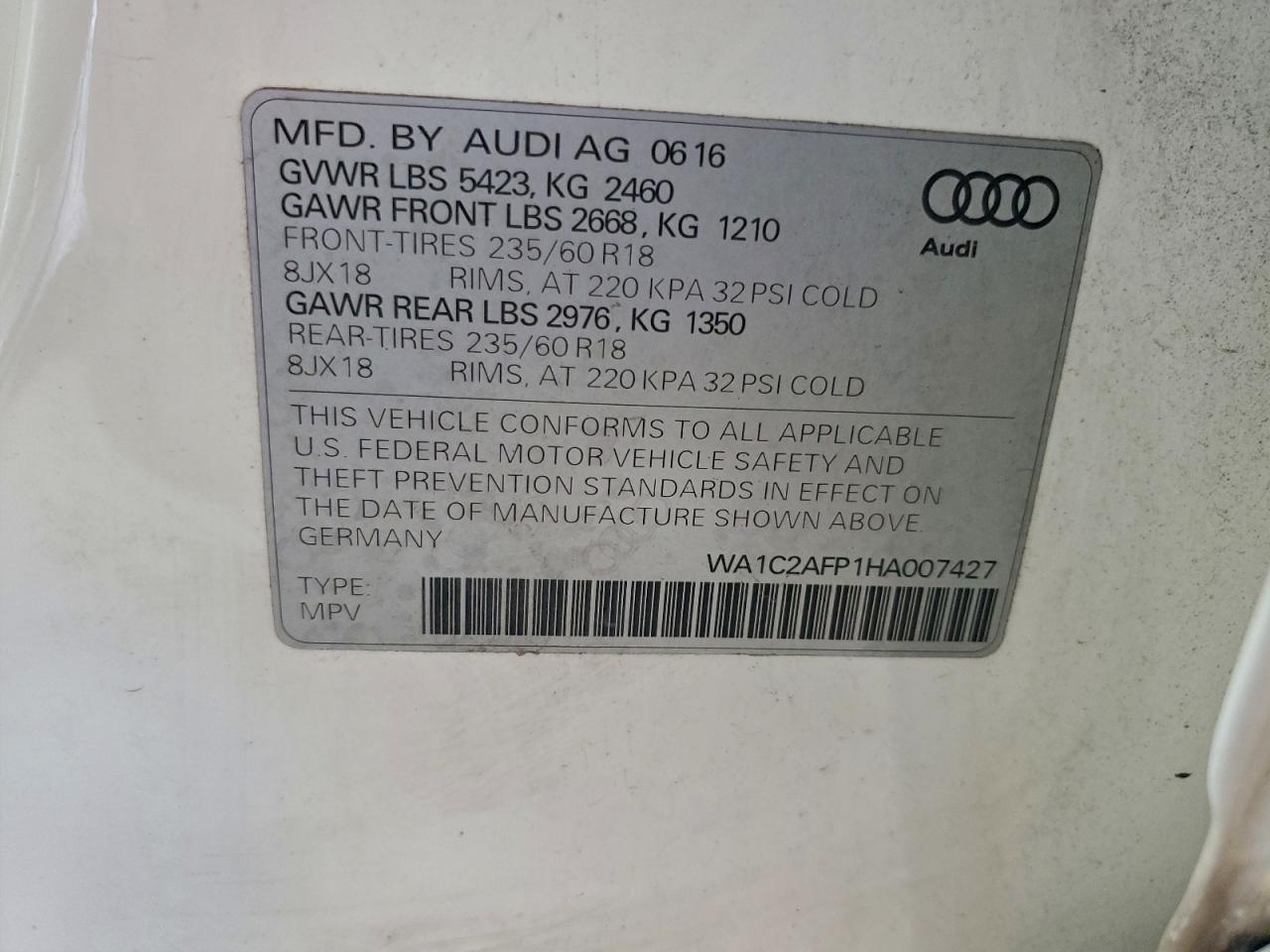 2017 AUDI Q5