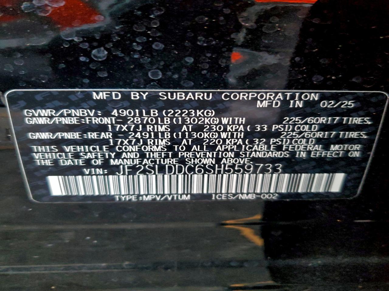 2025 SUBARU FORESTER