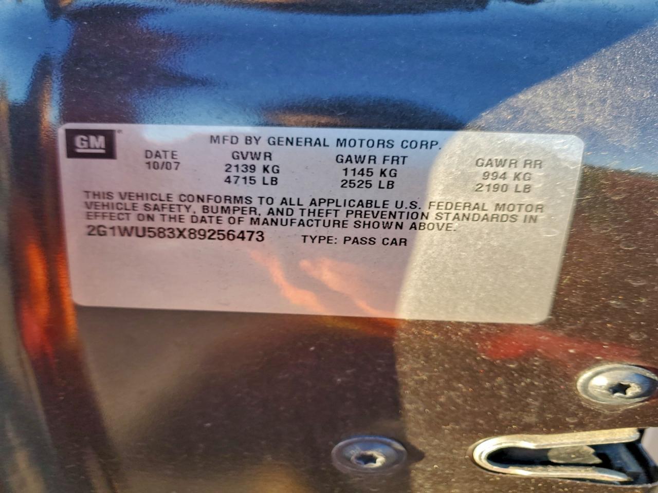 2008 CHEVROLET IMPALA