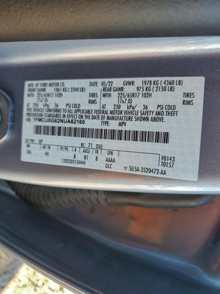 2022 FORD ESCAPE