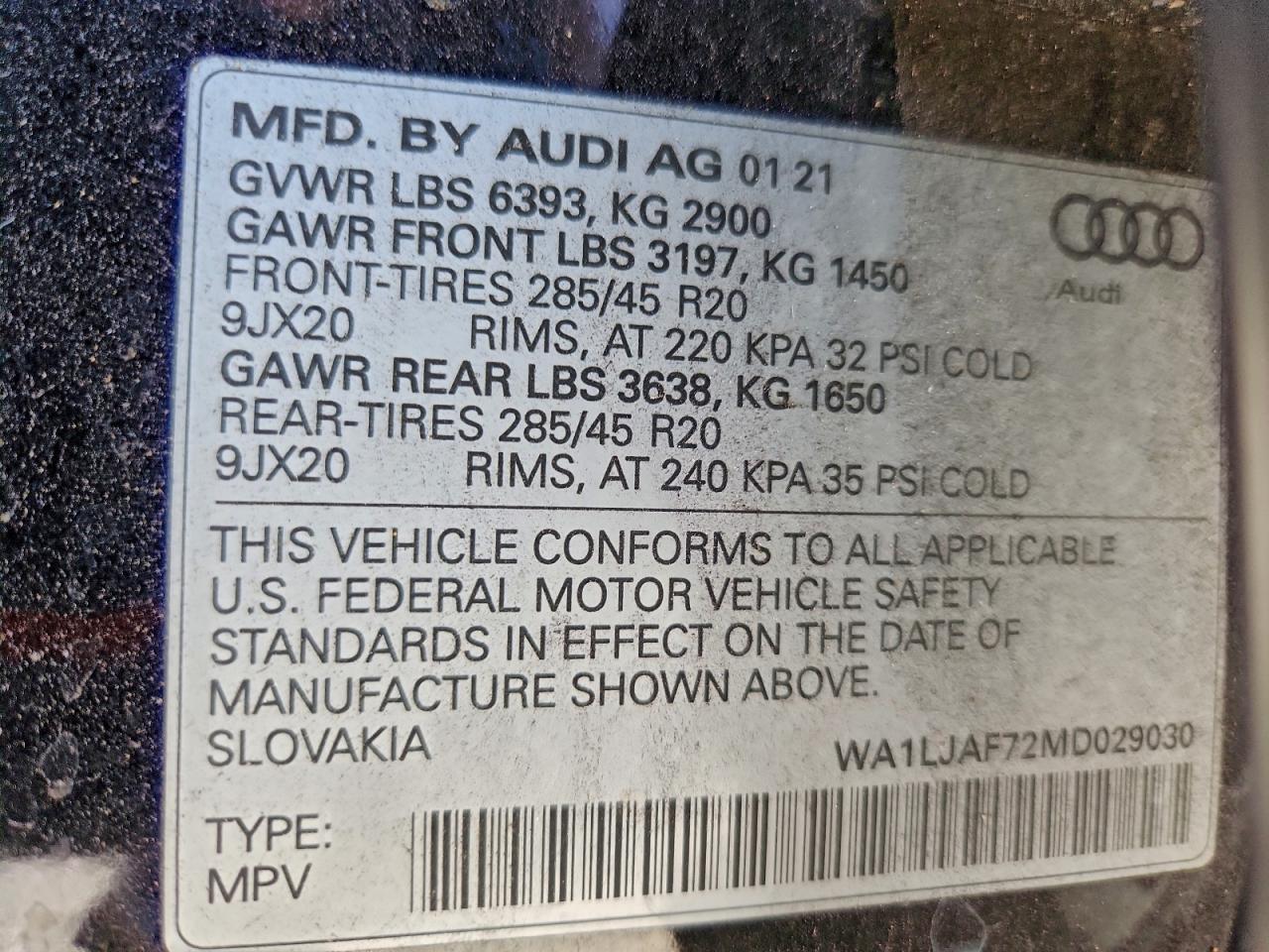 2021 AUDI Q7