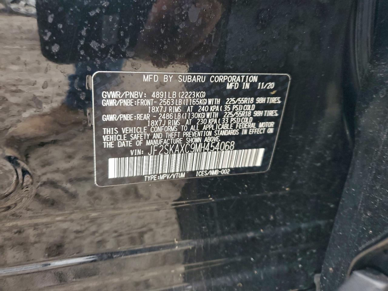 2021 SUBARU FORESTER
