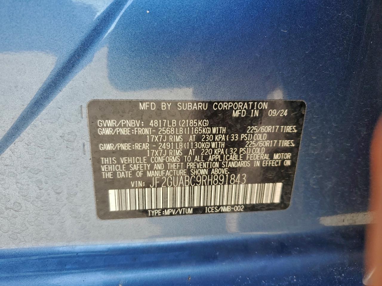 2024 SUBARU Crosstrek