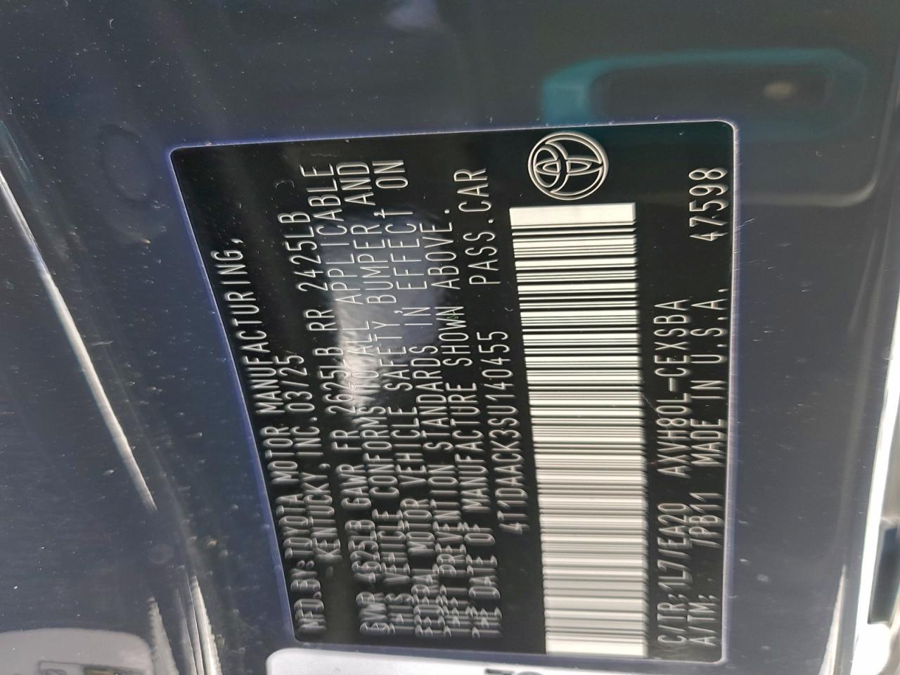2025 TOYOTA CAMRY