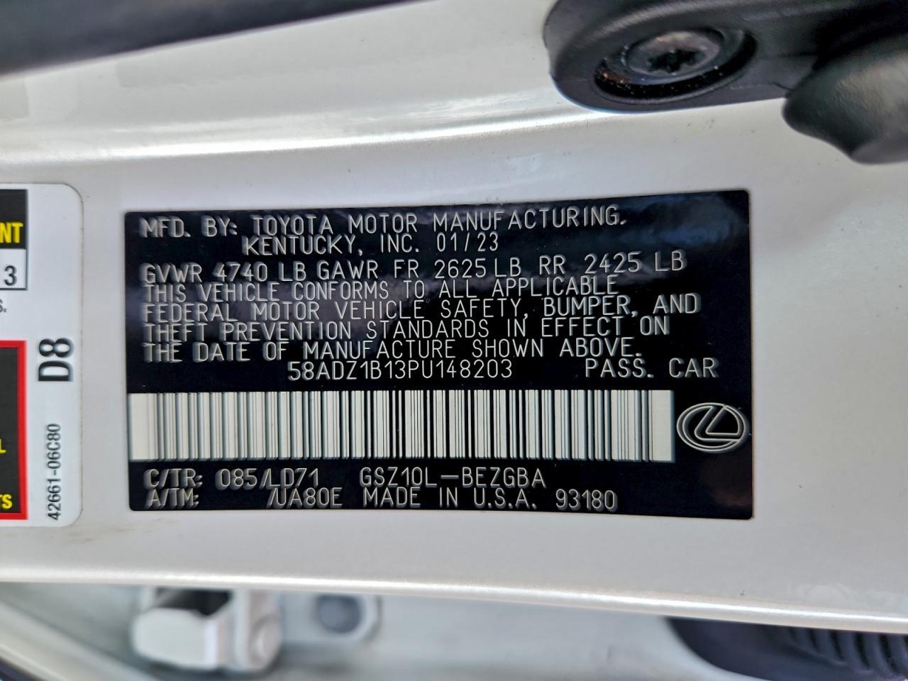 2023 LEXUS ES 350