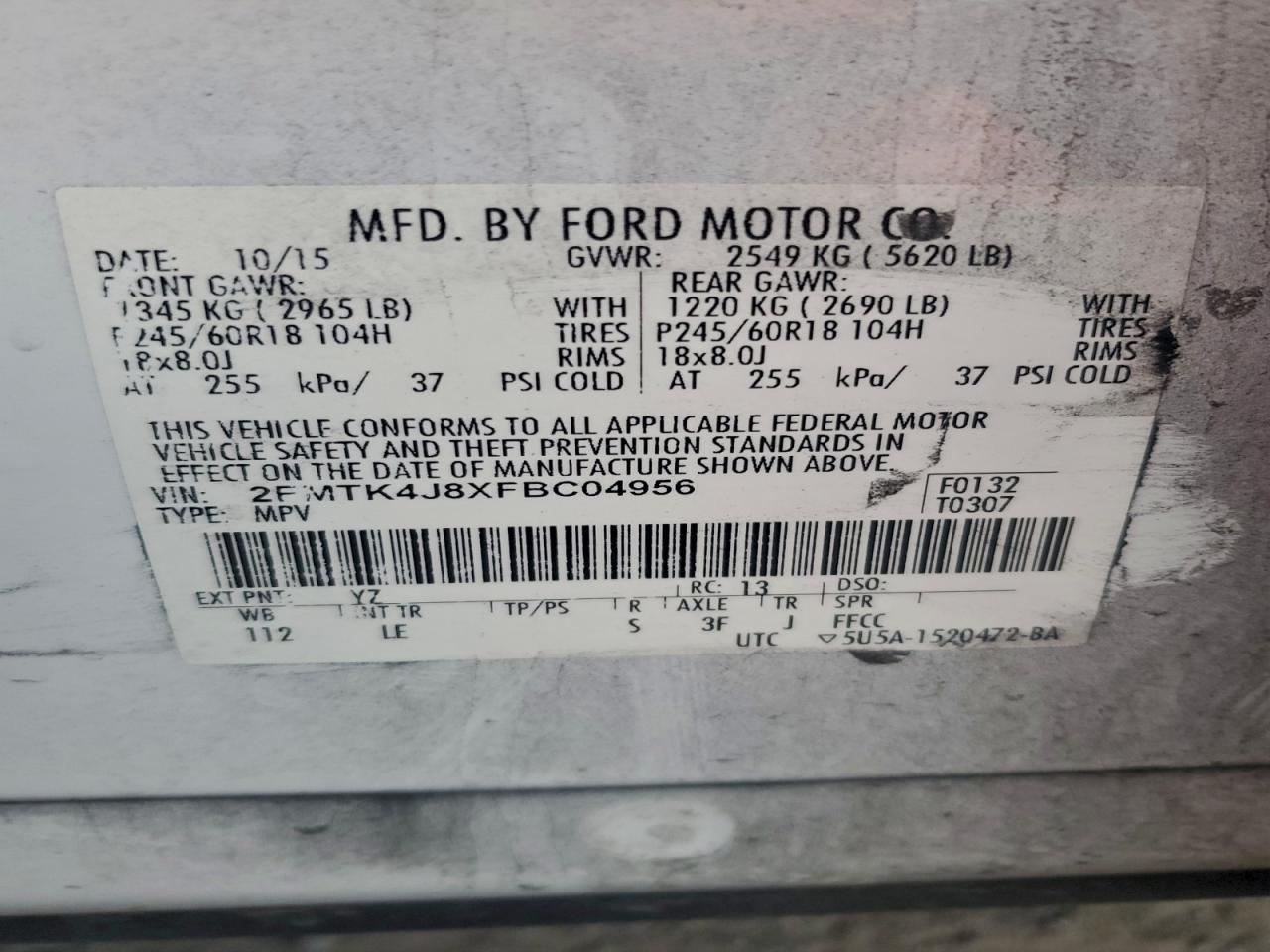 2015 FORD EDGE