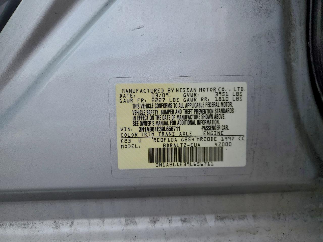 2009 NISSAN SENTRA