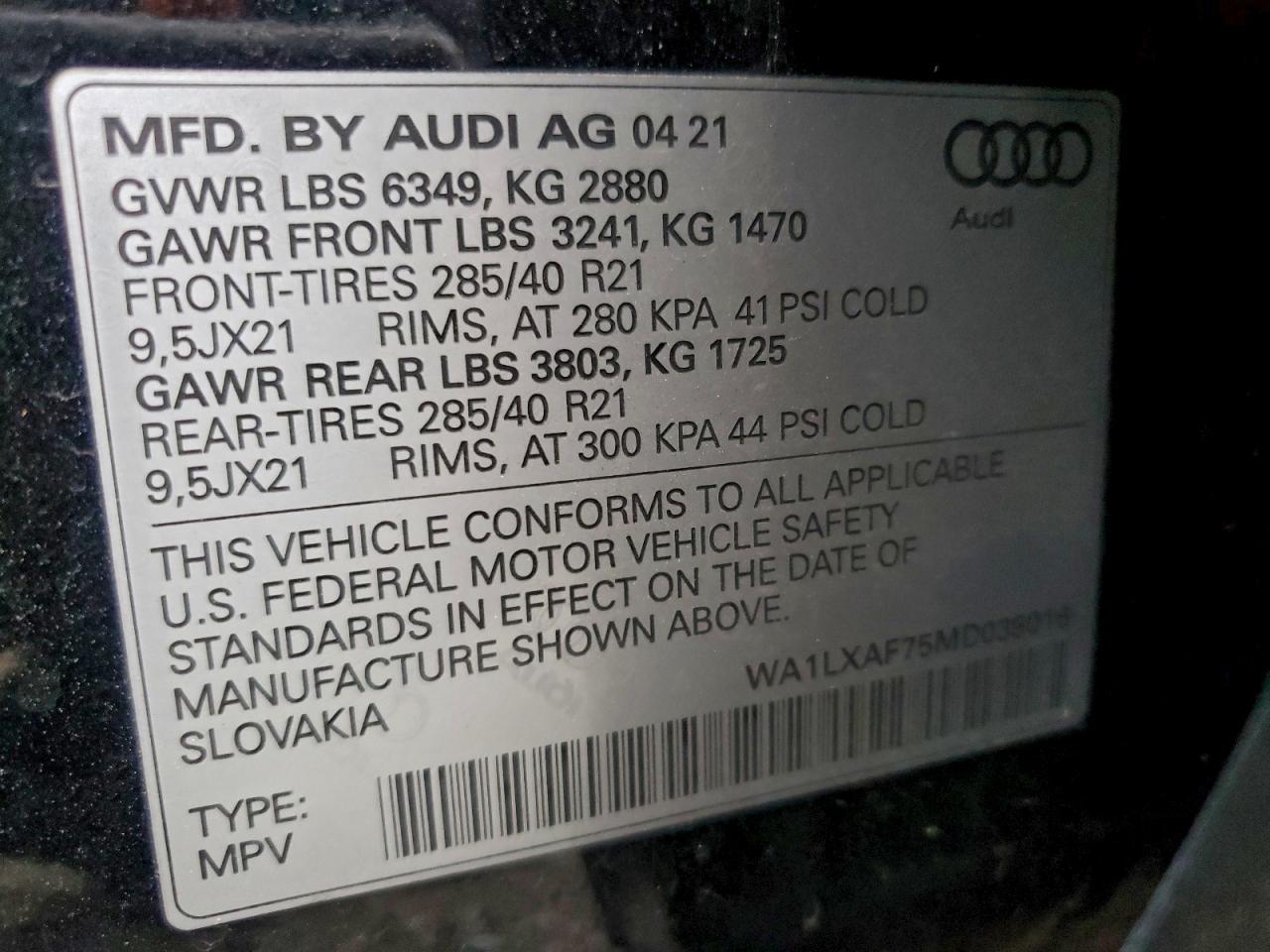 2021 AUDI Q7