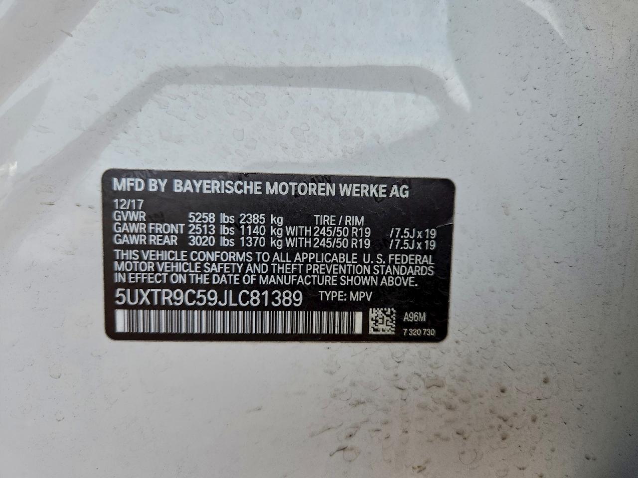 2018 BMW X3