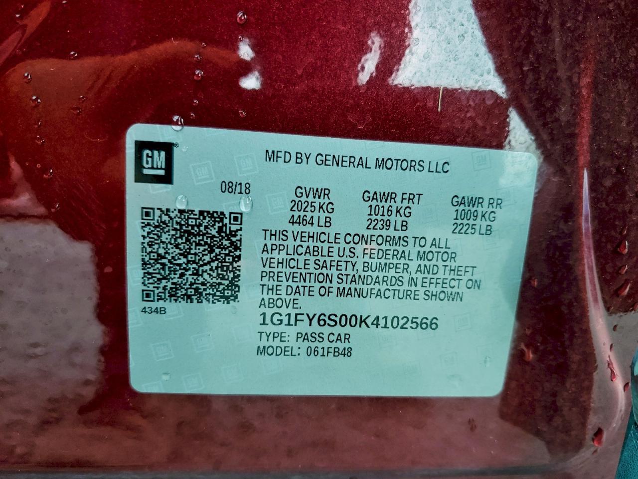 2019 CHEVROLET Bolt EV