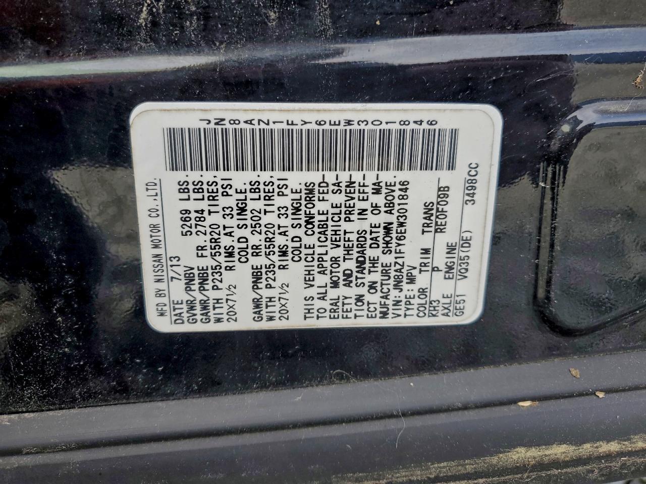 2014 NISSAN MURANO