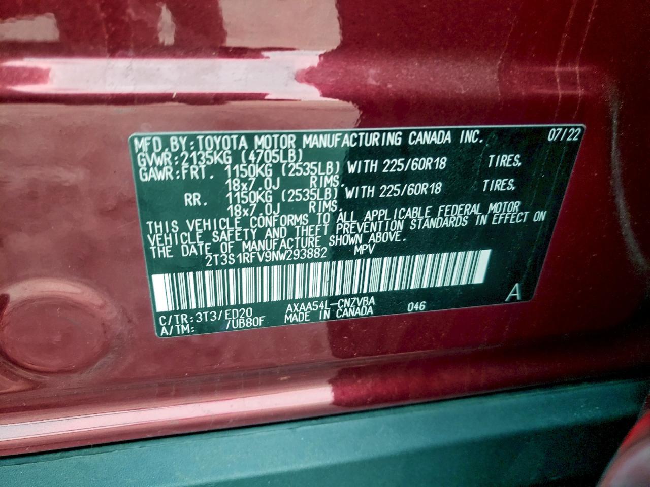 2022 TOYOTA RAV4