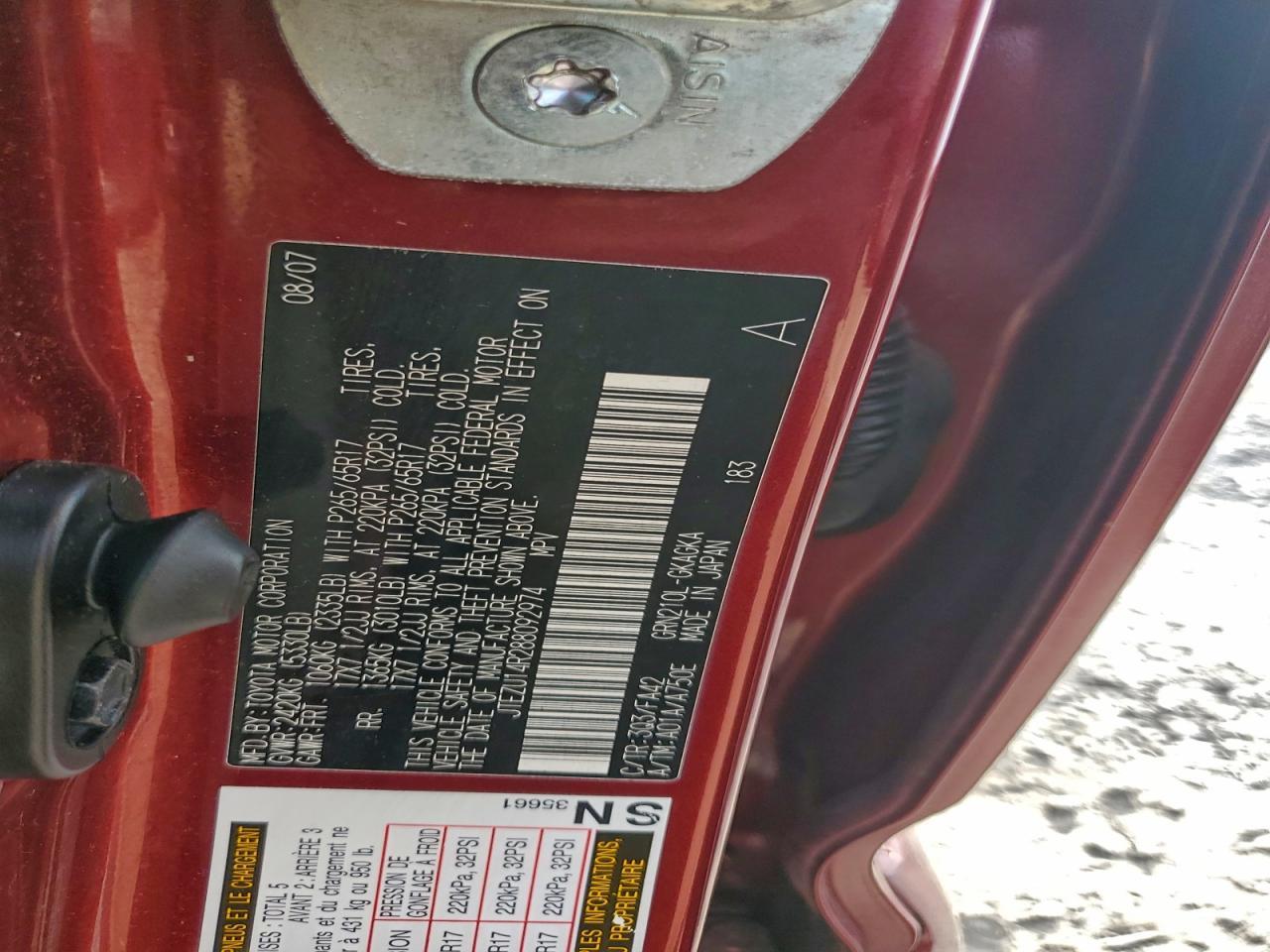 2008 TOYOTA 4Runner