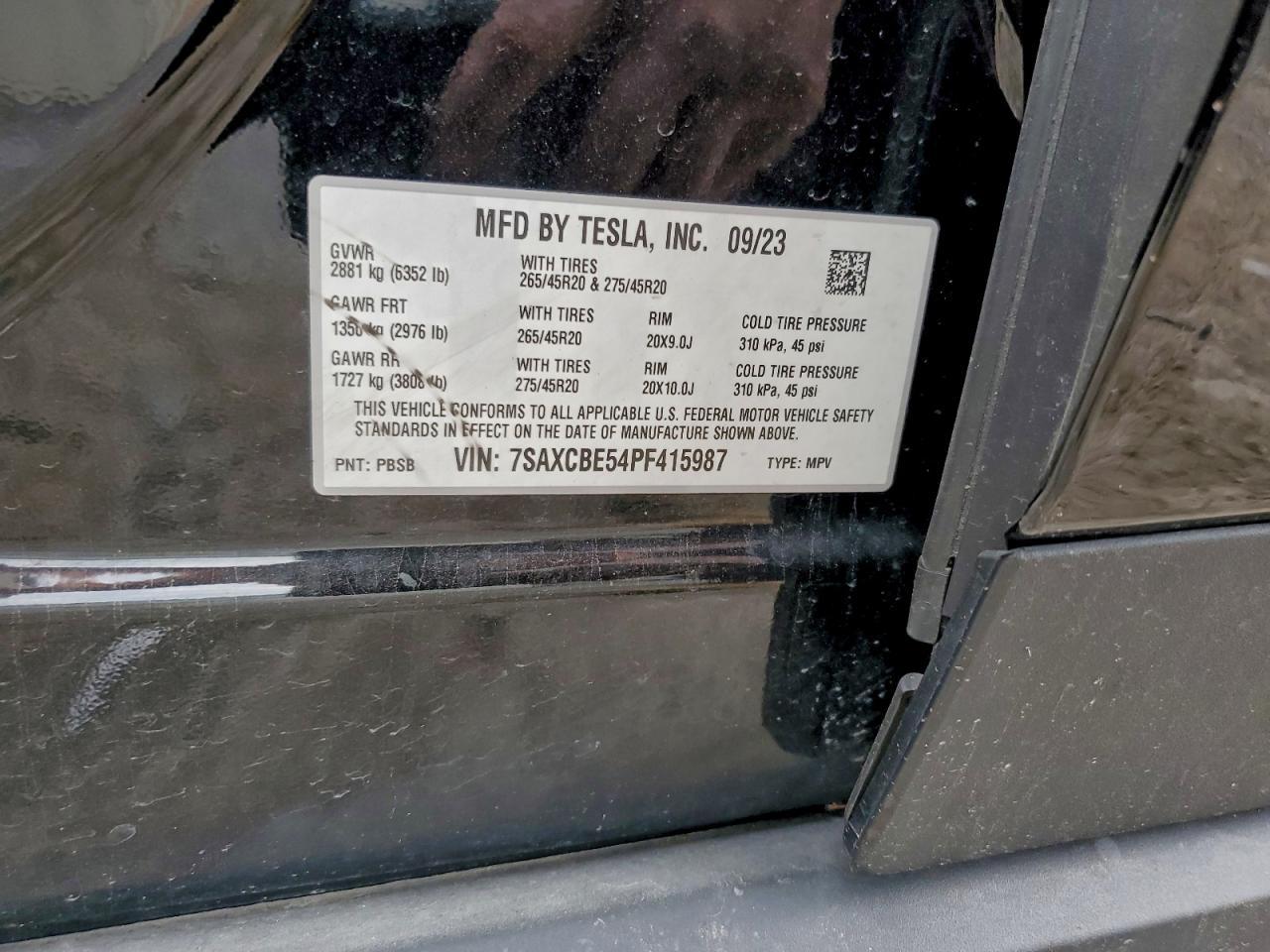 2023 TESLA MODEL 3