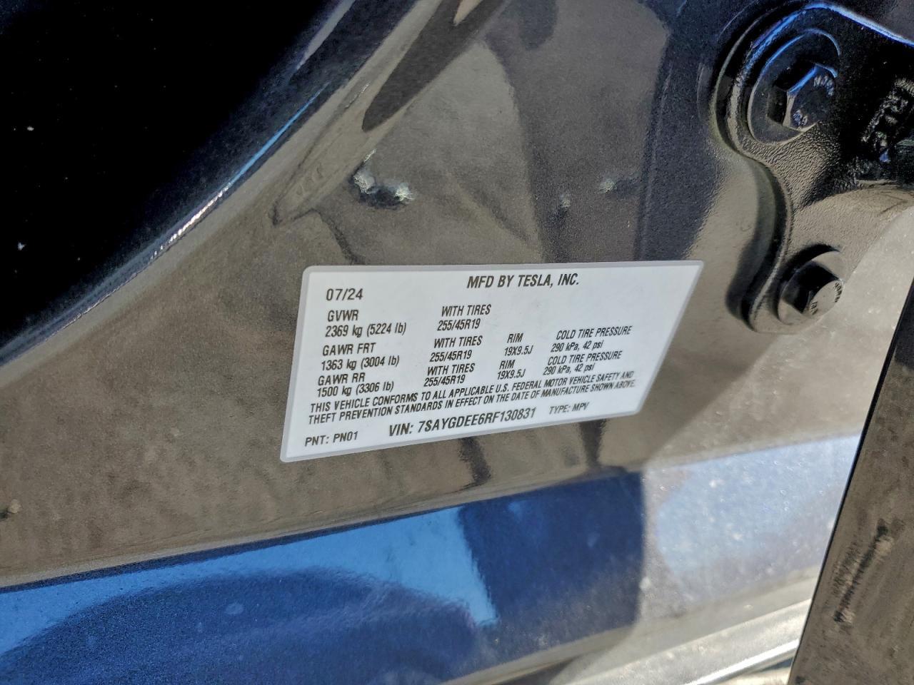 2024 TESLA MODEL Y