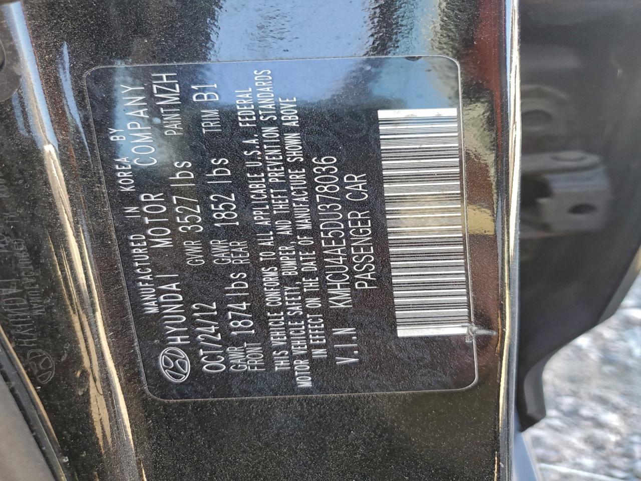 2013 HYUNDAI ACCENT