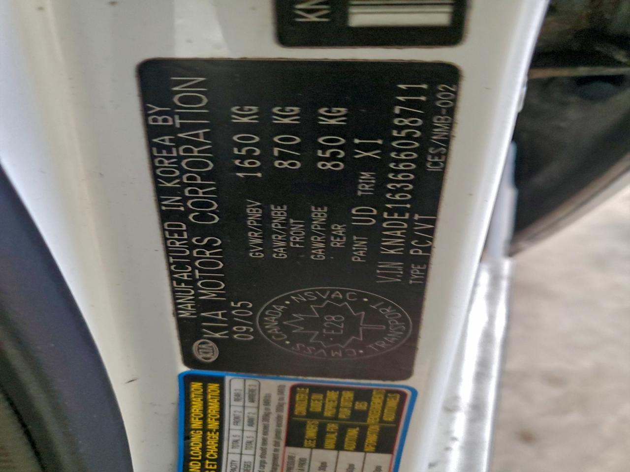 2006 KIA RIO