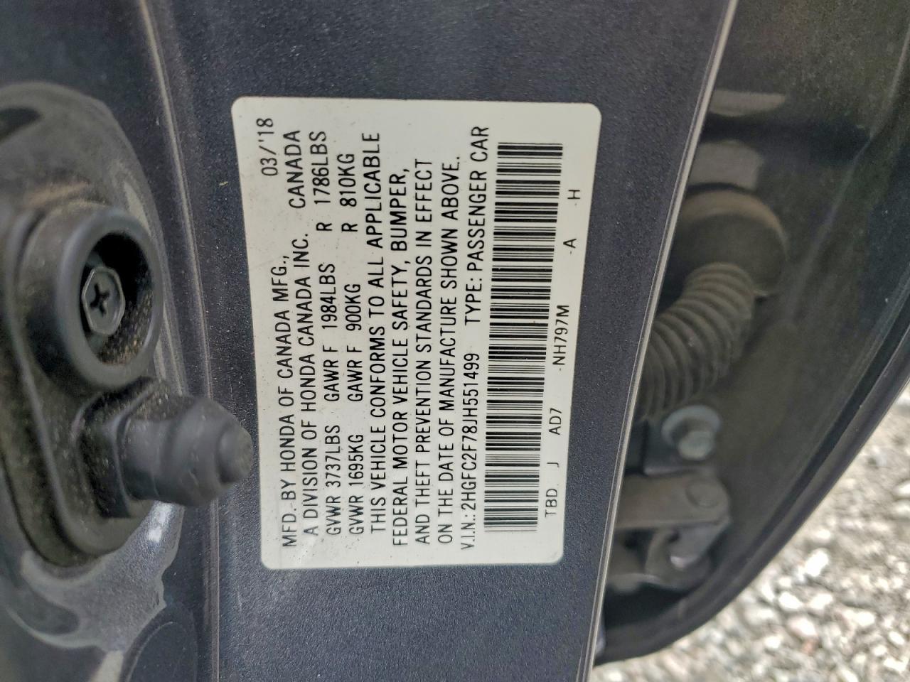 2018 HONDA CIVIC