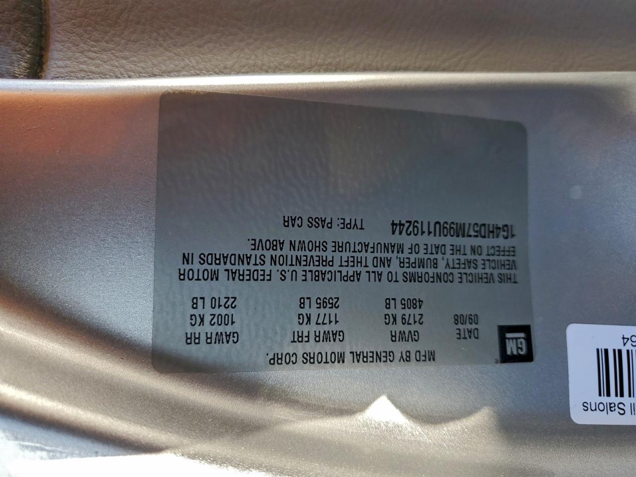 2009 BUICK Lucerne