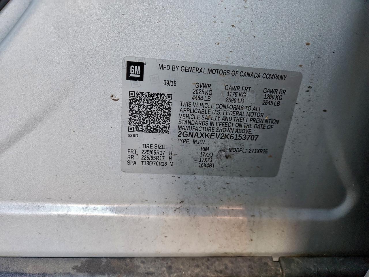 2019 CHEVROLET EQUINOX