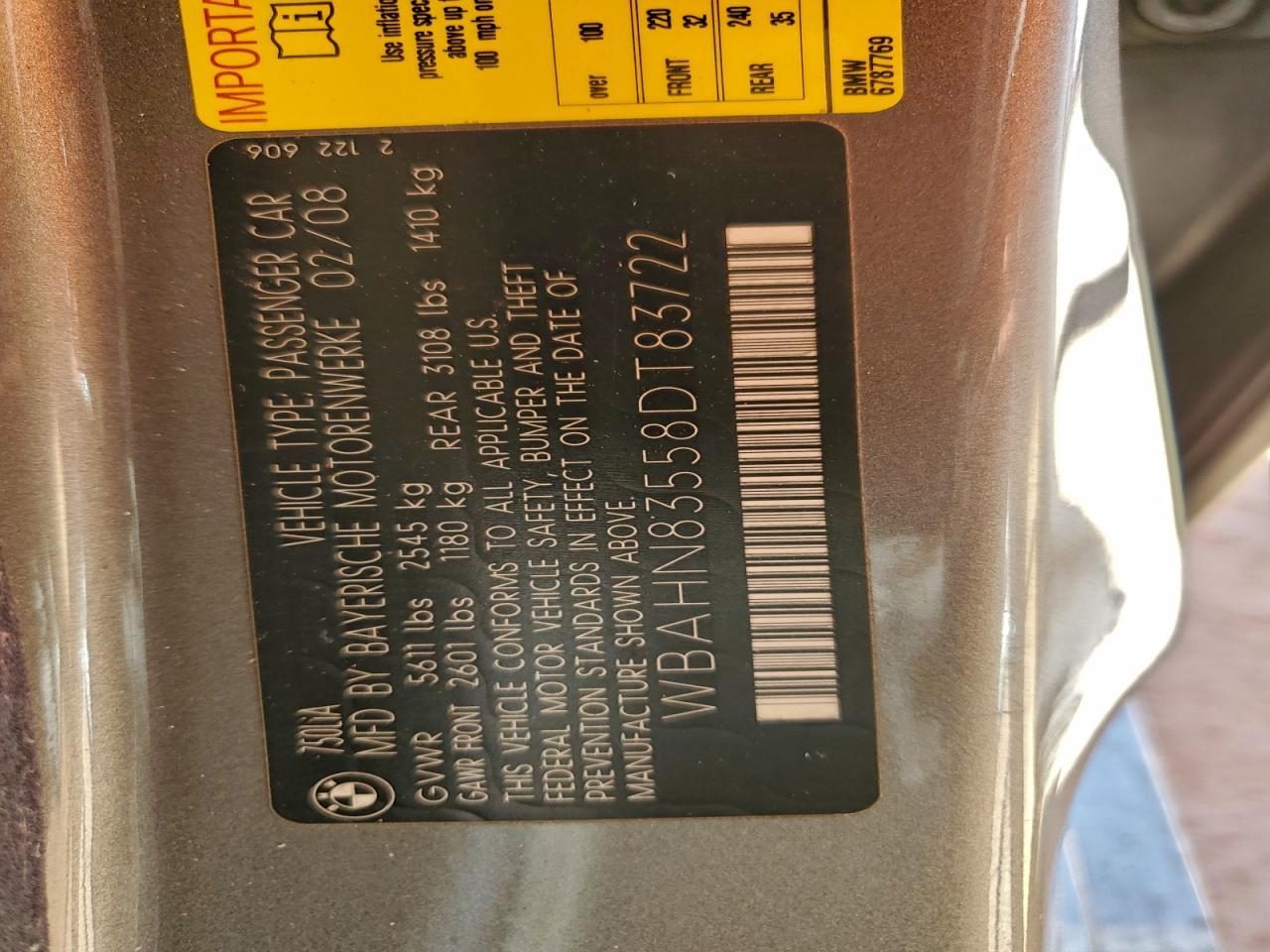 2008 BMW 7 series