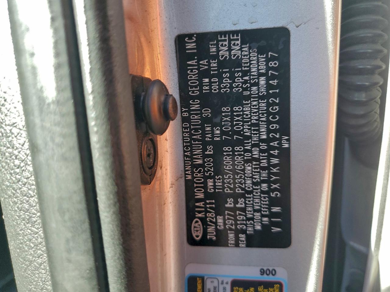 2012 KIA SORENTO