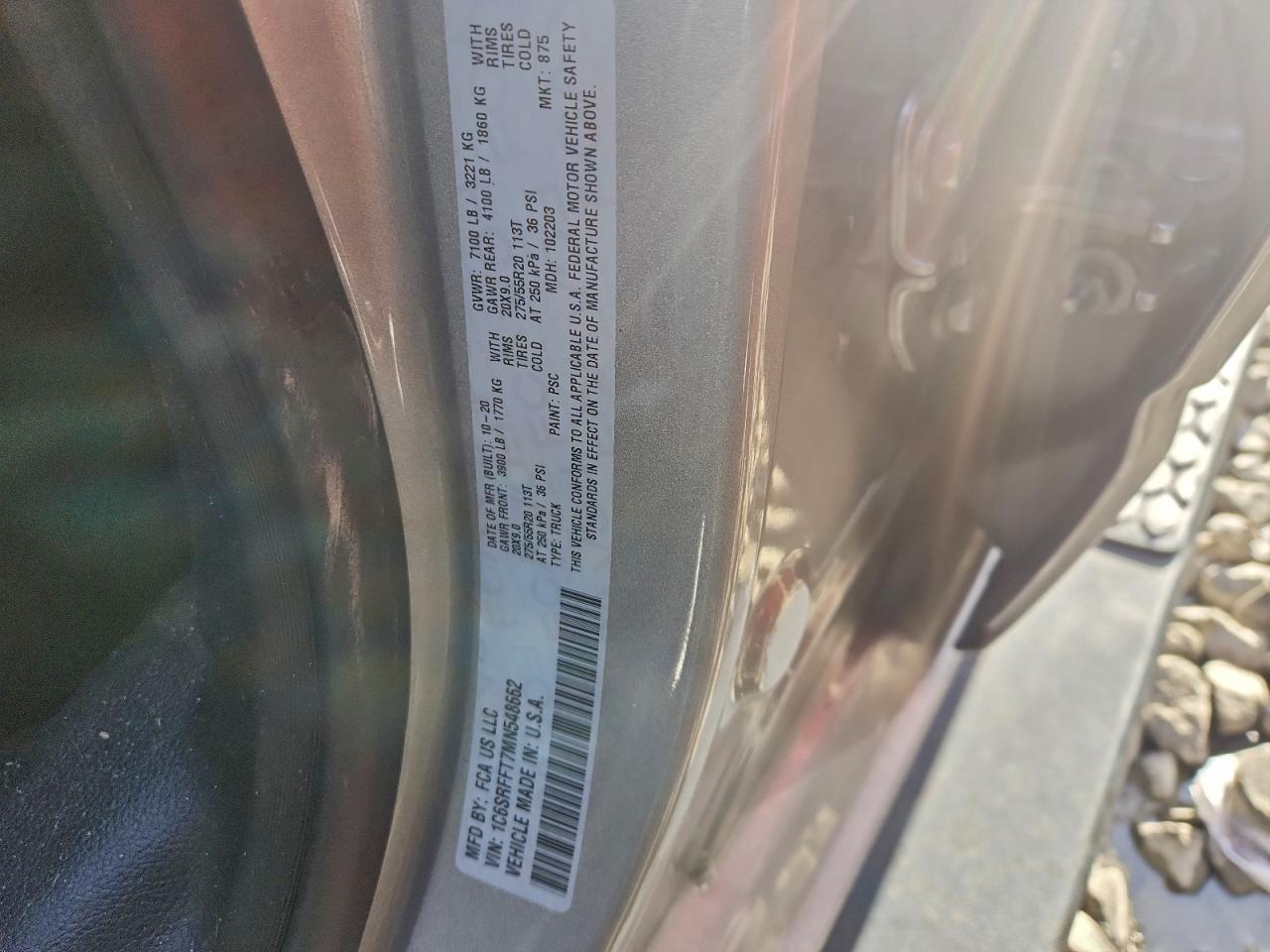 2021 RAM 1500